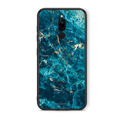 Xiaomi Redmi 8 Marble Blue θήκη από τη Smartfits με σχέδιο στο πίσω μέρος και μαύρο περίβλημα | Smartphone case with colorful back and black bezels by Smartfits