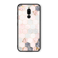 Thumbnail for 4 - Xiaomi Redmi 8 Hexagon Pink Marble case, cover, bumper