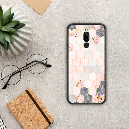 Marble Hexagon Pink - Xiaomi Redmi 8 θήκη