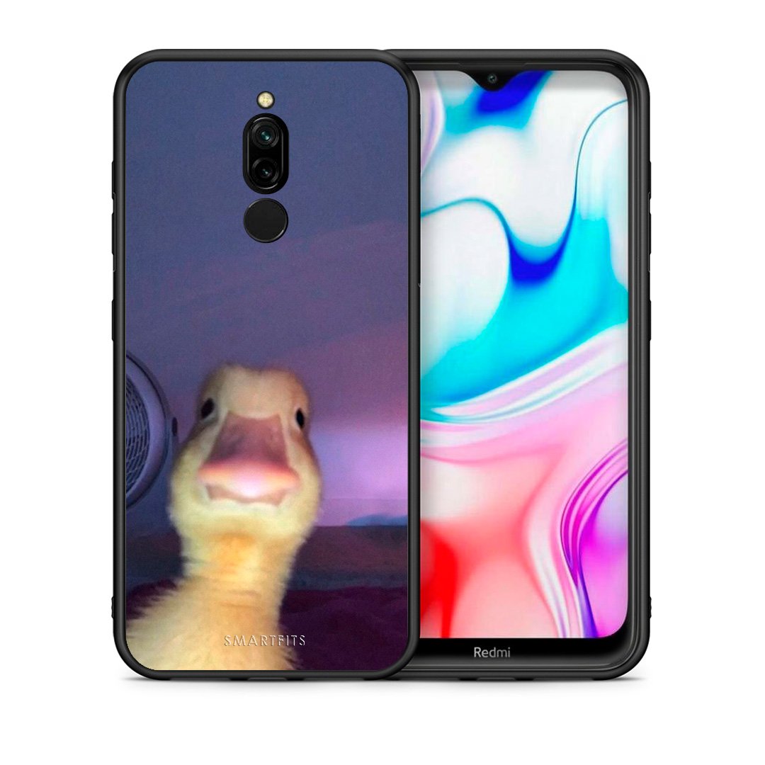 Θήκη Xiaomi Redmi 8 Meme Duck από τη Smartfits με σχέδιο στο πίσω μέρος και μαύρο περίβλημα | Xiaomi Redmi 8 Meme Duck case with colorful back and black bezels