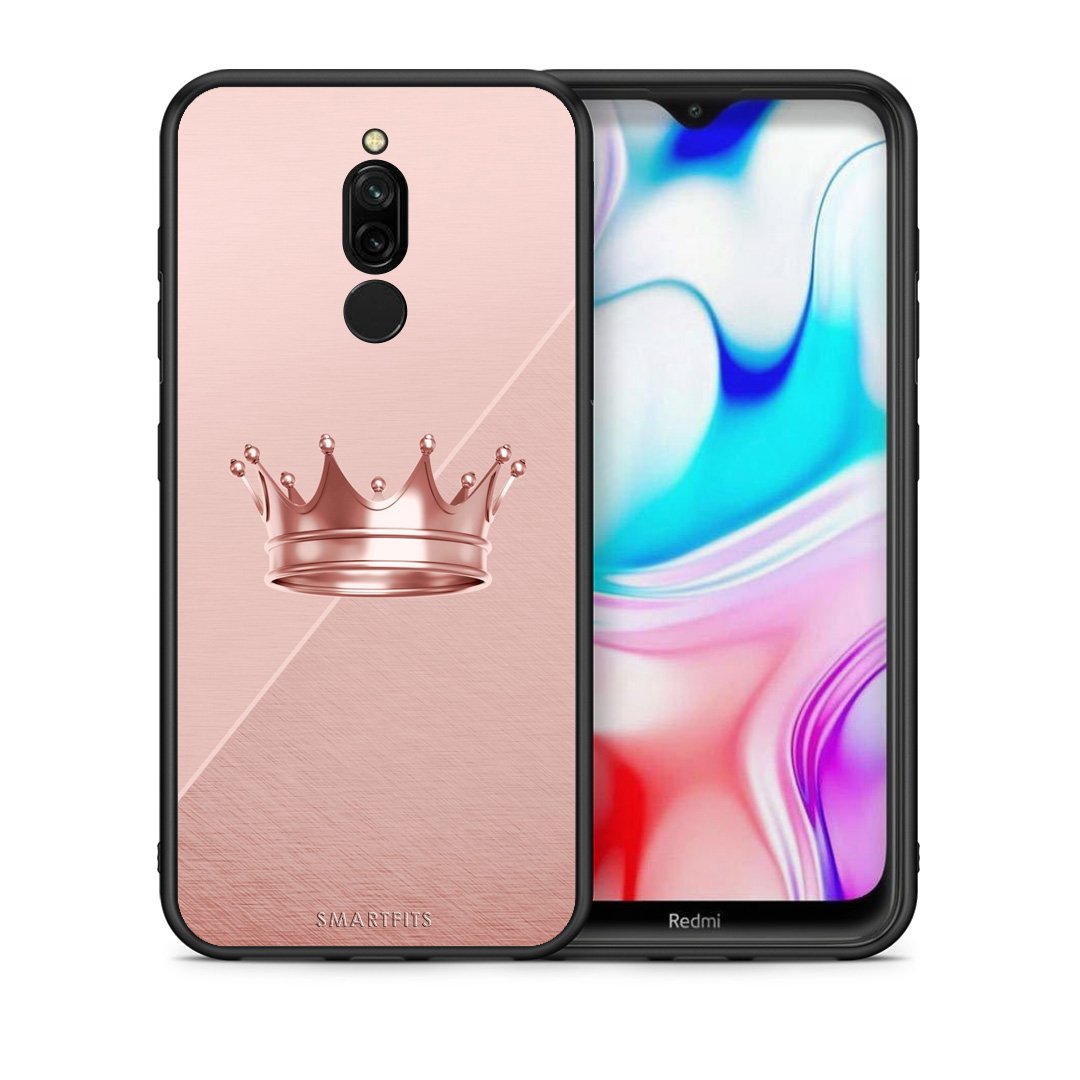 Θήκη Xiaomi Redmi 8 Crown Minimal από τη Smartfits με σχέδιο στο πίσω μέρος και μαύρο περίβλημα | Xiaomi Redmi 8 Crown Minimal case with colorful back and black bezels