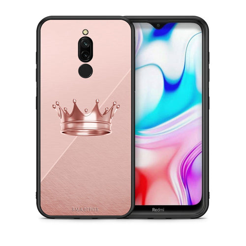 Θήκη Xiaomi Redmi 8 Crown Minimal από τη Smartfits με σχέδιο στο πίσω μέρος και μαύρο περίβλημα | Xiaomi Redmi 8 Crown Minimal case with colorful back and black bezels