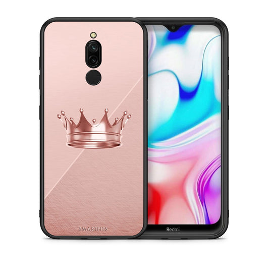 Θήκη Xiaomi Redmi 8 Crown Minimal από τη Smartfits με σχέδιο στο πίσω μέρος και μαύρο περίβλημα | Xiaomi Redmi 8 Crown Minimal case with colorful back and black bezels
