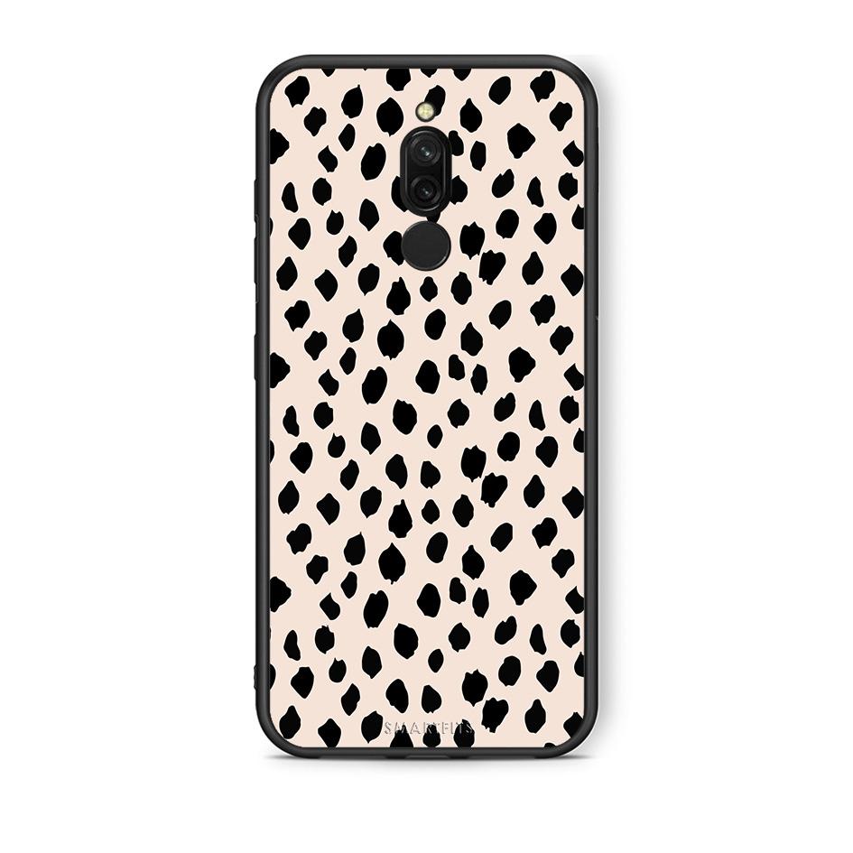 Xiaomi Redmi 8 New Polka Dots θήκη από τη Smartfits με σχέδιο στο πίσω μέρος και μαύρο περίβλημα | Smartphone case with colorful back and black bezels by Smartfits