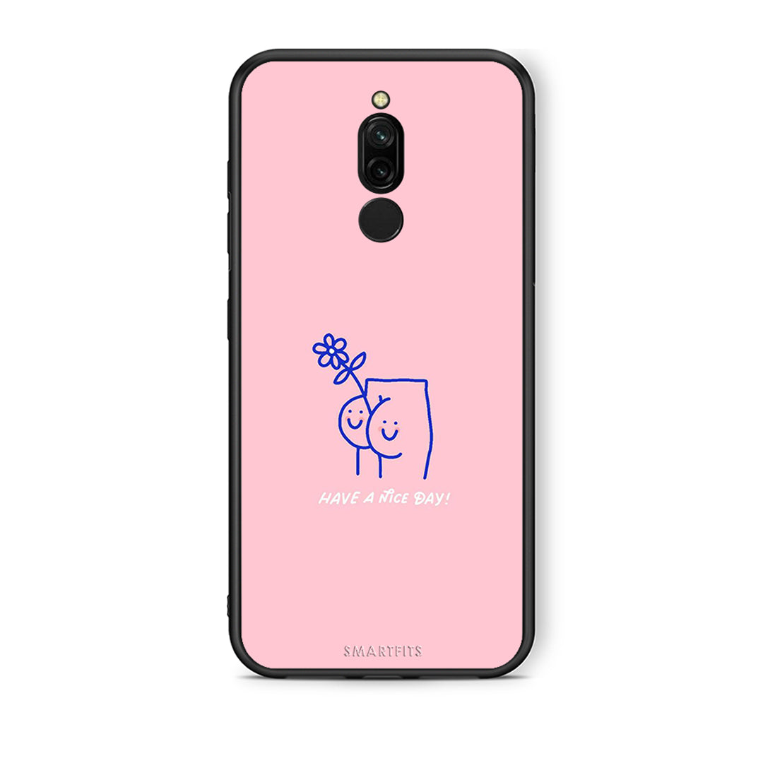 Xiaomi Redmi 8 Nice Day θήκη από τη Smartfits με σχέδιο στο πίσω μέρος και μαύρο περίβλημα | Smartphone case with colorful back and black bezels by Smartfits