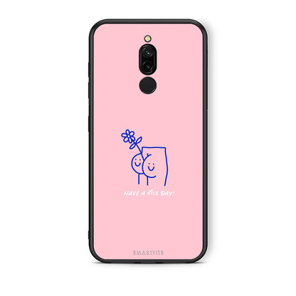 Xiaomi Redmi 8 Nice Day θήκη από τη Smartfits με σχέδιο στο πίσω μέρος και μαύρο περίβλημα | Smartphone case with colorful back and black bezels by Smartfits