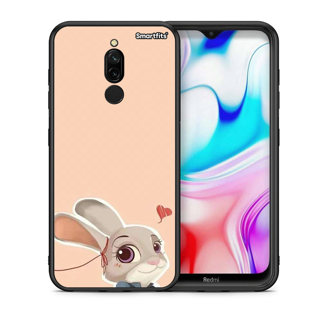 Θήκη Xiaomi Redmi 8 Nick Wilde And Judy Hopps Love 2 από τη Smartfits με σχέδιο στο πίσω μέρος και μαύρο περίβλημα | Xiaomi Redmi 8 Nick Wilde And Judy Hopps Love 2 case with colorful back and black bezels