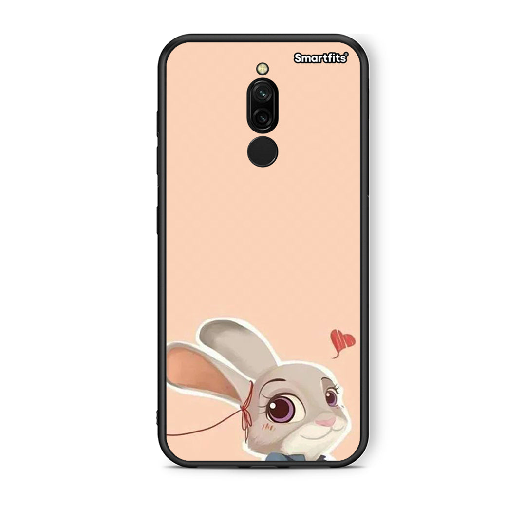 Xiaomi Redmi 8 Nick Wilde And Judy Hopps Love 2 θήκη από τη Smartfits με σχέδιο στο πίσω μέρος και μαύρο περίβλημα | Smartphone case with colorful back and black bezels by Smartfits
