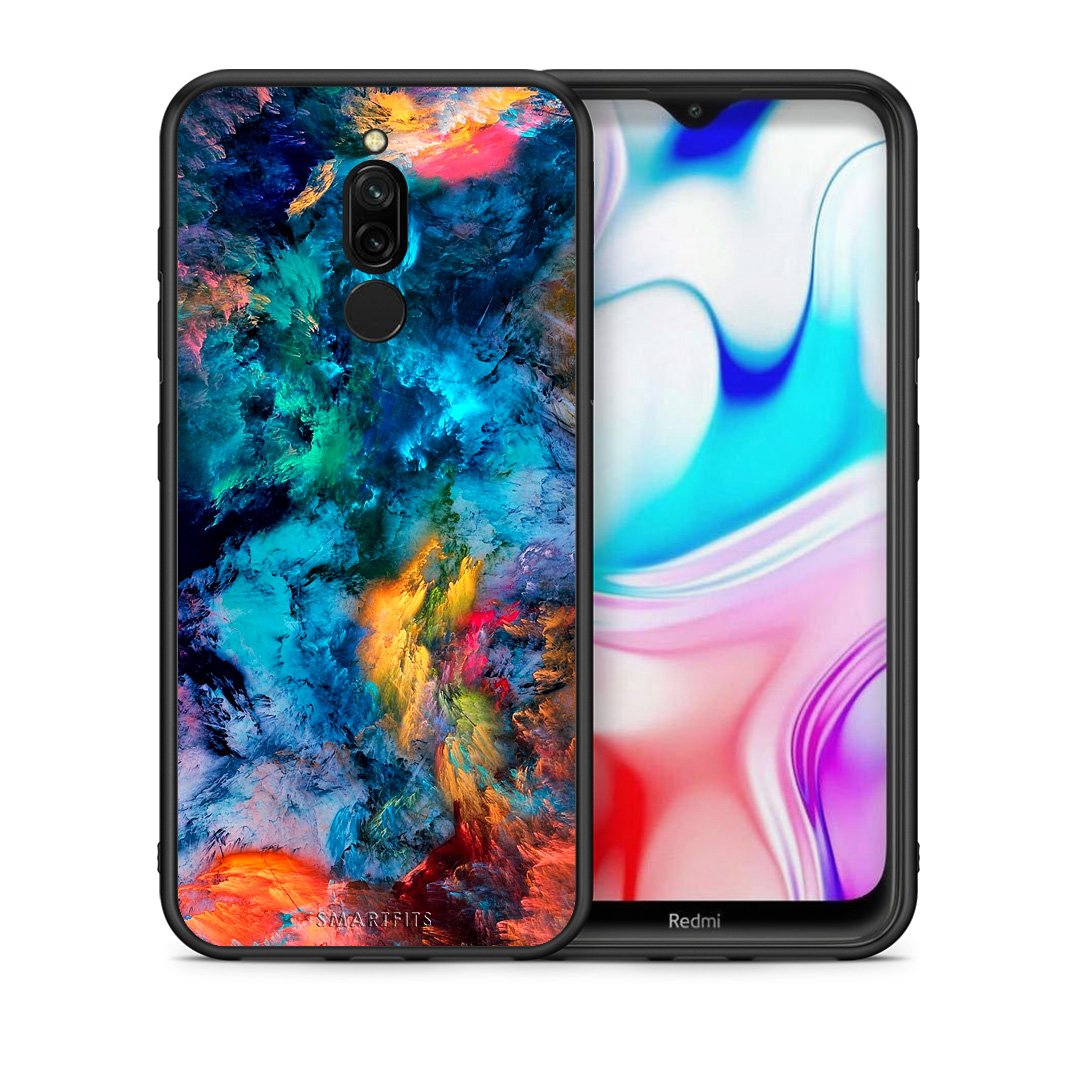 Θήκη Xiaomi Redmi 8 Crayola Paint από τη Smartfits με σχέδιο στο πίσω μέρος και μαύρο περίβλημα | Xiaomi Redmi 8 Crayola Paint case with colorful back and black bezels