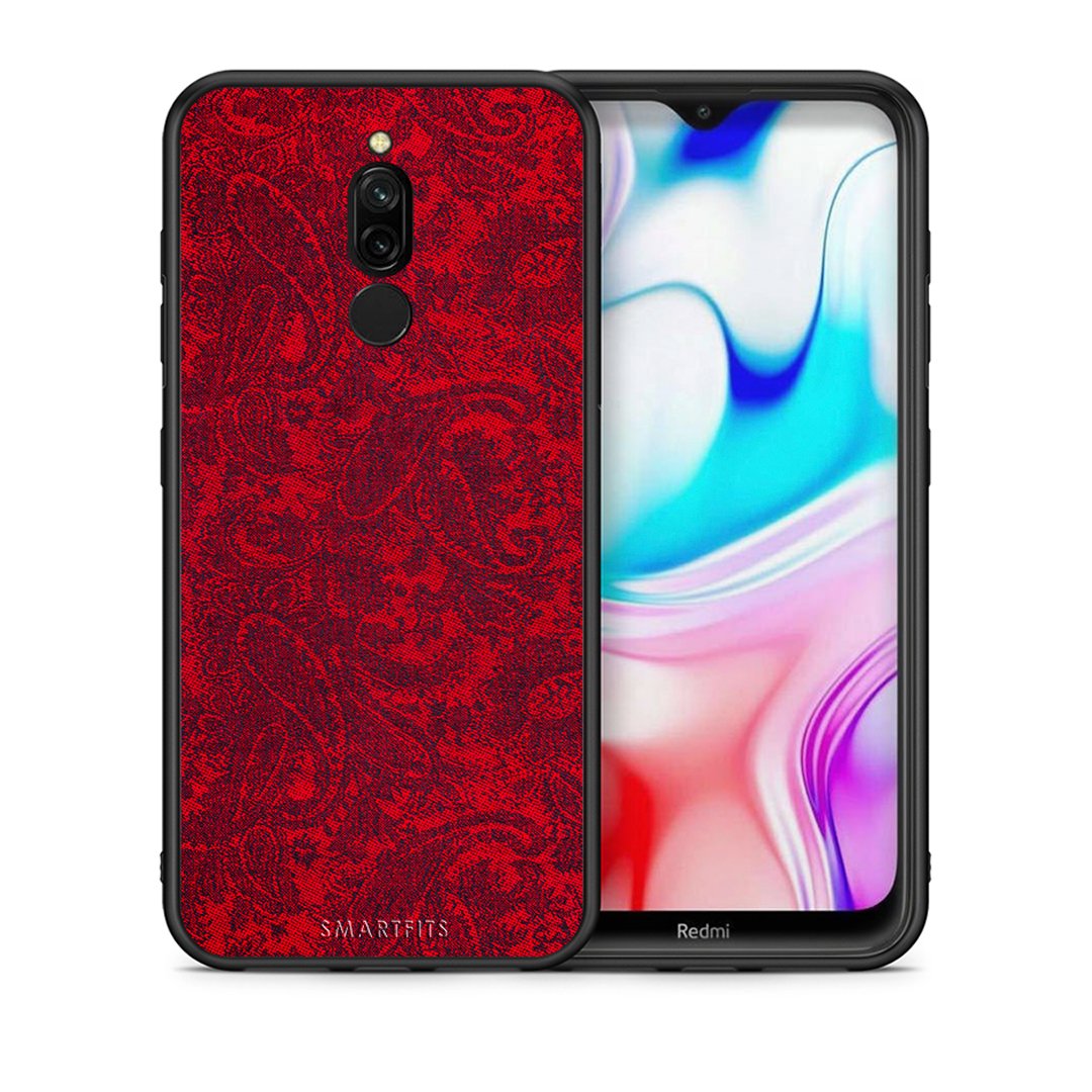 Θήκη Xiaomi Redmi 8 Paisley Cashmere από τη Smartfits με σχέδιο στο πίσω μέρος και μαύρο περίβλημα | Xiaomi Redmi 8 Paisley Cashmere case with colorful back and black bezels