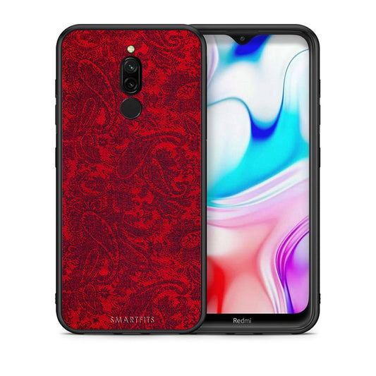 Θήκη Xiaomi Redmi 8 Paisley Cashmere από τη Smartfits με σχέδιο στο πίσω μέρος και μαύρο περίβλημα | Xiaomi Redmi 8 Paisley Cashmere case with colorful back and black bezels