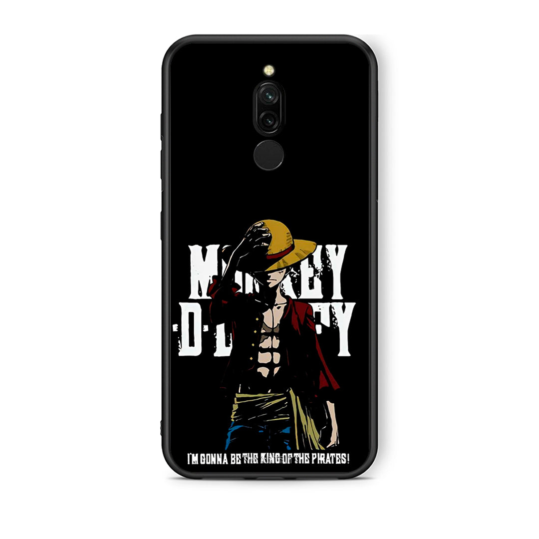 Xiaomi Redmi 8 Pirate King θήκη από τη Smartfits με σχέδιο στο πίσω μέρος και μαύρο περίβλημα | Smartphone case with colorful back and black bezels by Smartfits