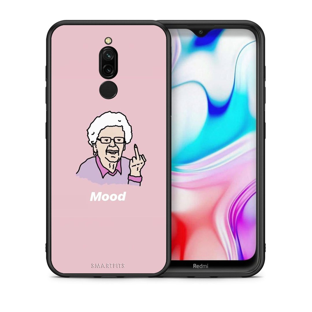 Θήκη Xiaomi Redmi 8 Mood PopArt από τη Smartfits με σχέδιο στο πίσω μέρος και μαύρο περίβλημα | Xiaomi Redmi 8 Mood PopArt case with colorful back and black bezels
