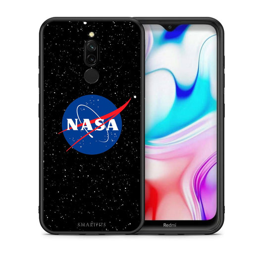 Θήκη Xiaomi Redmi 8 NASA PopArt από τη Smartfits με σχέδιο στο πίσω μέρος και μαύρο περίβλημα | Xiaomi Redmi 8 NASA PopArt case with colorful back and black bezels