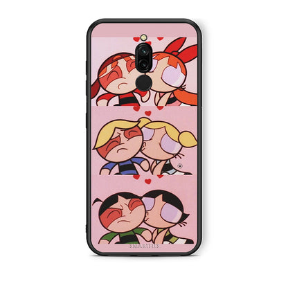 Xiaomi Redmi 8 Puff Love Θήκη Αγίου Βαλεντίνου από τη Smartfits με σχέδιο στο πίσω μέρος και μαύρο περίβλημα | Smartphone case with colorful back and black bezels by Smartfits