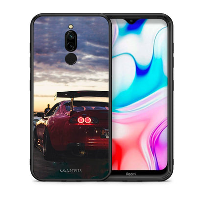 Θήκη Xiaomi Redmi 8 Racing Supra από τη Smartfits με σχέδιο στο πίσω μέρος και μαύρο περίβλημα | Xiaomi Redmi 8 Racing Supra case with colorful back and black bezels
