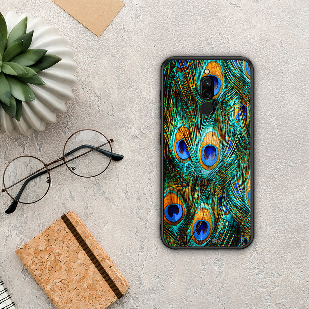 Real Peacock Feathers - Xiaomi Redmi 8 θήκη