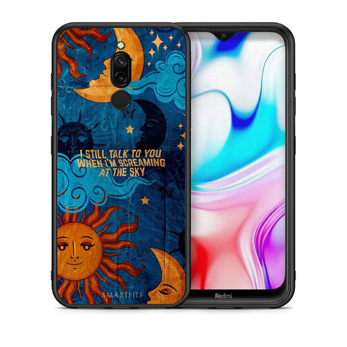 Θήκη Xiaomi Redmi 8 Screaming Sky από τη Smartfits με σχέδιο στο πίσω μέρος και μαύρο περίβλημα | Xiaomi Redmi 8 Screaming Sky case with colorful back and black bezels