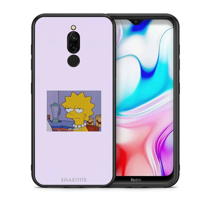 Θήκη Xiaomi Redmi 8 So Happy από τη Smartfits με σχέδιο στο πίσω μέρος και μαύρο περίβλημα | Xiaomi Redmi 8 So Happy case with colorful back and black bezels