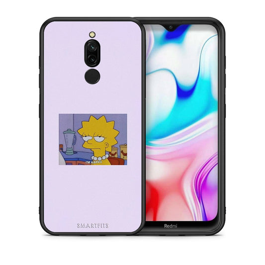 Θήκη Xiaomi Redmi 8 So Happy από τη Smartfits με σχέδιο στο πίσω μέρος και μαύρο περίβλημα | Xiaomi Redmi 8 So Happy case with colorful back and black bezels