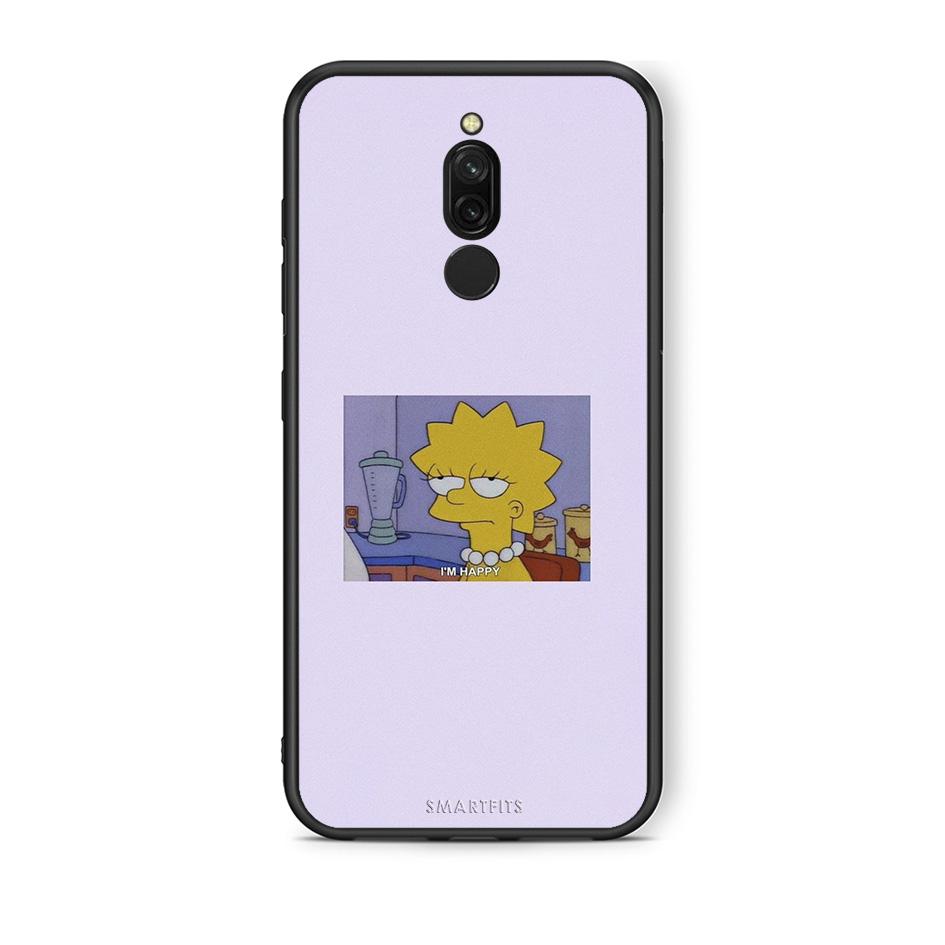 Xiaomi Redmi 8 So Happy θήκη από τη Smartfits με σχέδιο στο πίσω μέρος και μαύρο περίβλημα | Smartphone case with colorful back and black bezels by Smartfits