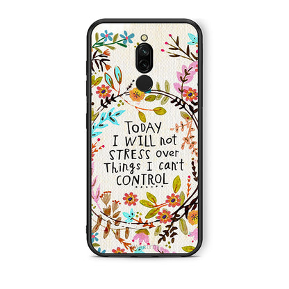 Xiaomi Redmi 8 Stress Over θήκη από τη Smartfits με σχέδιο στο πίσω μέρος και μαύρο περίβλημα | Smartphone case with colorful back and black bezels by Smartfits