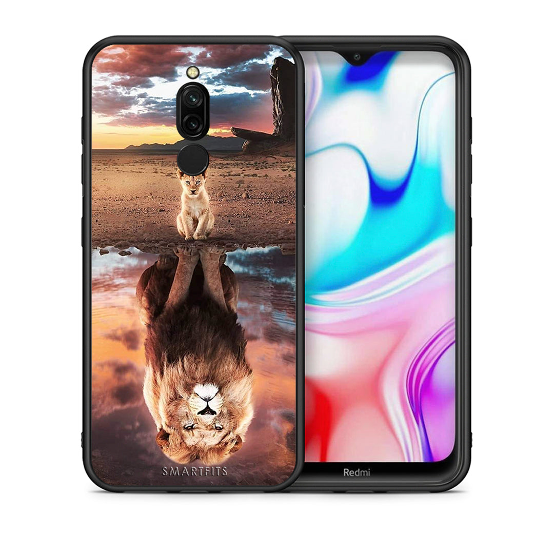 Θήκη Αγίου Βαλεντίνου Xiaomi Redmi 8 Sunset Dreams από τη Smartfits με σχέδιο στο πίσω μέρος και μαύρο περίβλημα | Xiaomi Redmi 8 Sunset Dreams case with colorful back and black bezels