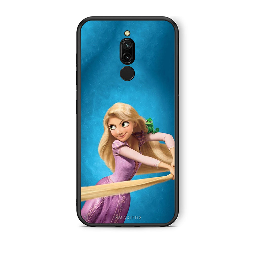 Xiaomi Redmi 8 Tangled 2 Θήκη Αγίου Βαλεντίνου από τη Smartfits με σχέδιο στο πίσω μέρος και μαύρο περίβλημα | Smartphone case with colorful back and black bezels by Smartfits