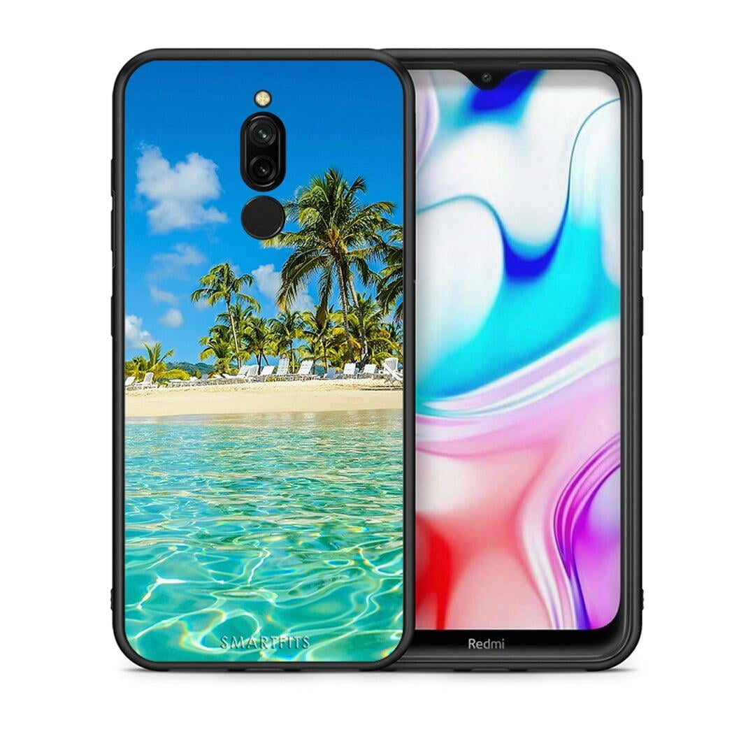 Θήκη Xiaomi Redmi 8 Tropical Vibes από τη Smartfits με σχέδιο στο πίσω μέρος και μαύρο περίβλημα | Xiaomi Redmi 8 Tropical Vibes case with colorful back and black bezels