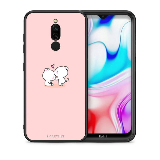 Θήκη Xiaomi Redmi 8 Love Valentine από τη Smartfits με σχέδιο στο πίσω μέρος και μαύρο περίβλημα | Xiaomi Redmi 8 Love Valentine case with colorful back and black bezels