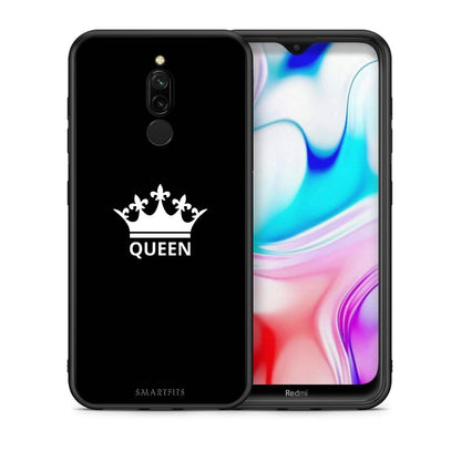 Θήκη Xiaomi Redmi 8 Queen Valentine από τη Smartfits με σχέδιο στο πίσω μέρος και μαύρο περίβλημα | Xiaomi Redmi 8 Queen Valentine case with colorful back and black bezels