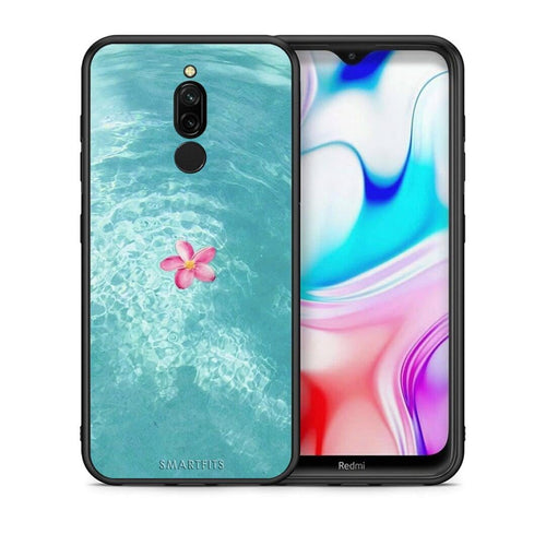 Θήκη Xiaomi Redmi 8 Water Flower από τη Smartfits με σχέδιο στο πίσω μέρος και μαύρο περίβλημα | Xiaomi Redmi 8 Water Flower case with colorful back and black bezels
