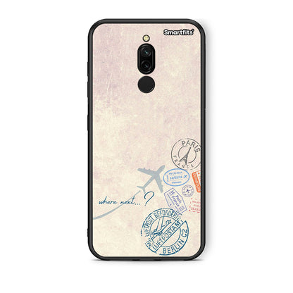 Xiaomi Redmi 8 Where Next Θήκη από τη Smartfits με σχέδιο στο πίσω μέρος και μαύρο περίβλημα | Smartphone case with colorful back and black bezels by Smartfits