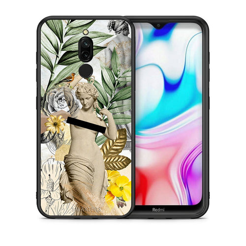 Θήκη Xiaomi Redmi 8 Woman Statue από τη Smartfits με σχέδιο στο πίσω μέρος και μαύρο περίβλημα | Xiaomi Redmi 8 Woman Statue case with colorful back and black bezels