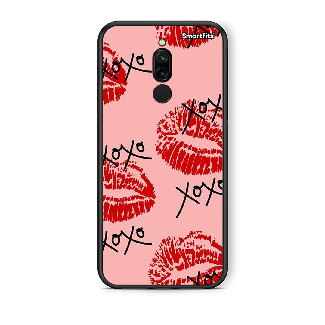 Xiaomi Redmi 8 XOXO Lips θήκη από τη Smartfits με σχέδιο στο πίσω μέρος και μαύρο περίβλημα | Smartphone case with colorful back and black bezels by Smartfits
