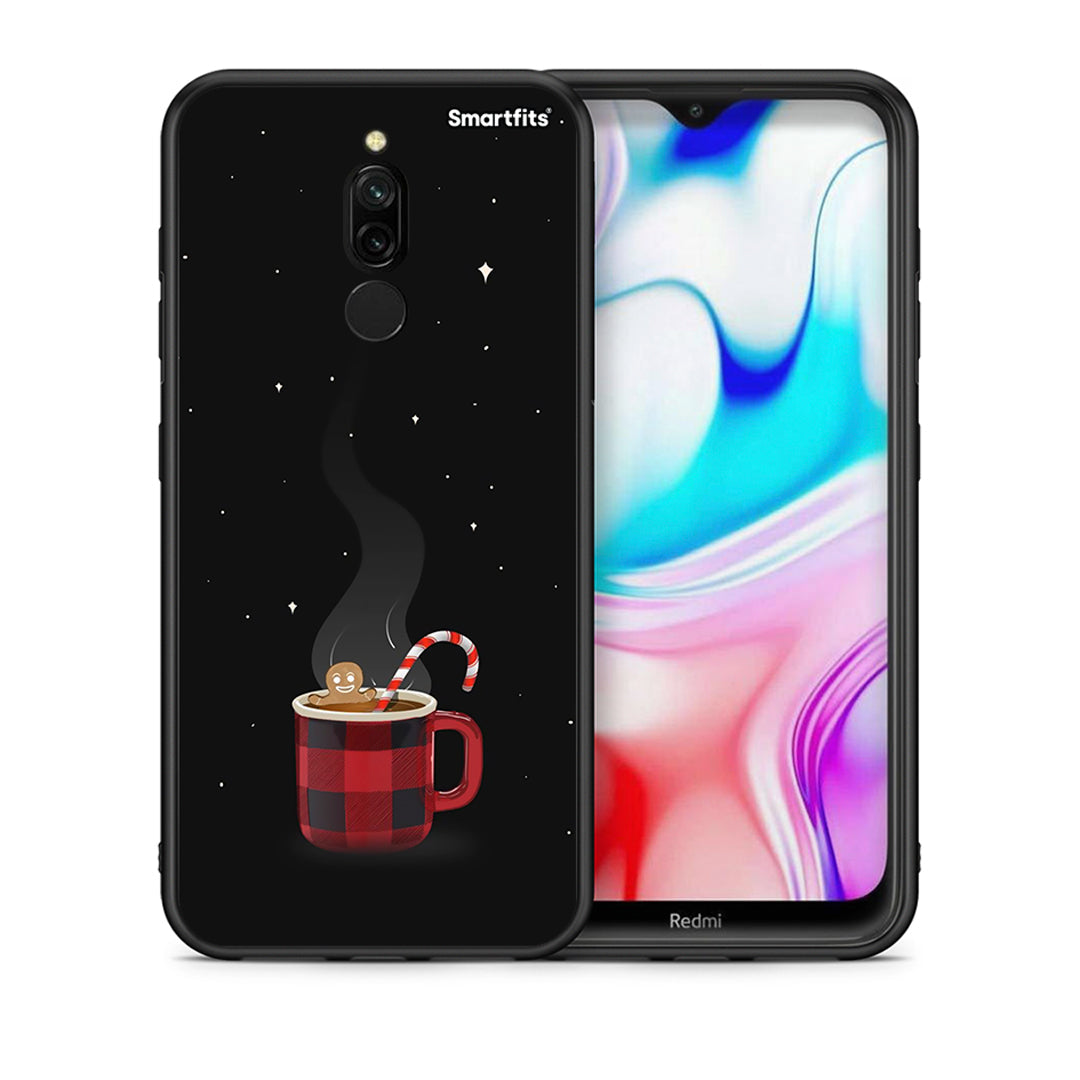 Θήκη Xiaomi Redmi 8 Xmas Bathing από τη Smartfits με σχέδιο στο πίσω μέρος και μαύρο περίβλημα | Xiaomi Redmi 8 Xmas Bathing case with colorful back and black bezels