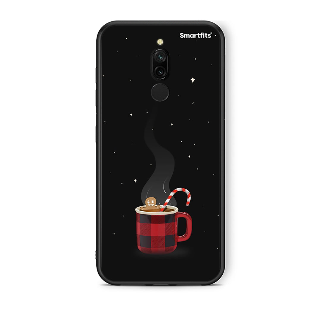 Xiaomi Redmi 8 Xmas Bathing θήκη από τη Smartfits με σχέδιο στο πίσω μέρος και μαύρο περίβλημα | Smartphone case with colorful back and black bezels by Smartfits