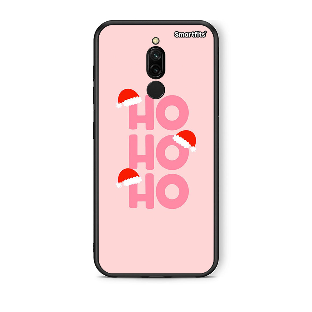 Xiaomi Redmi 8 Xmas Ho Ho Ho θήκη από τη Smartfits με σχέδιο στο πίσω μέρος και μαύρο περίβλημα | Smartphone case with colorful back and black bezels by Smartfits