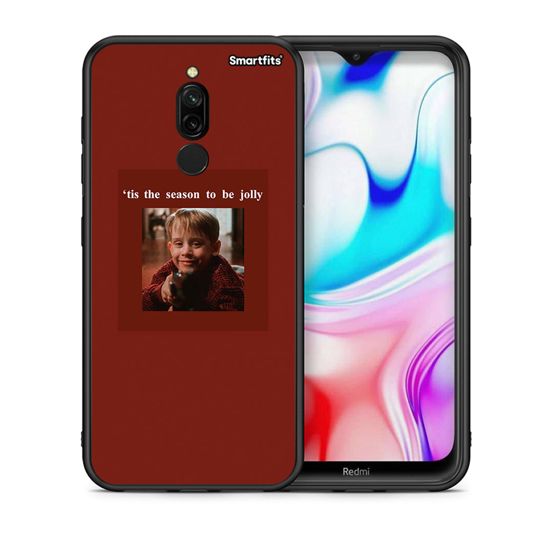 Θήκη Xiaomi Redmi 8 Xmas Ultimate Spirit από τη Smartfits με σχέδιο στο πίσω μέρος και μαύρο περίβλημα | Xiaomi Redmi 8 Xmas Ultimate Spirit case with colorful back and black bezels