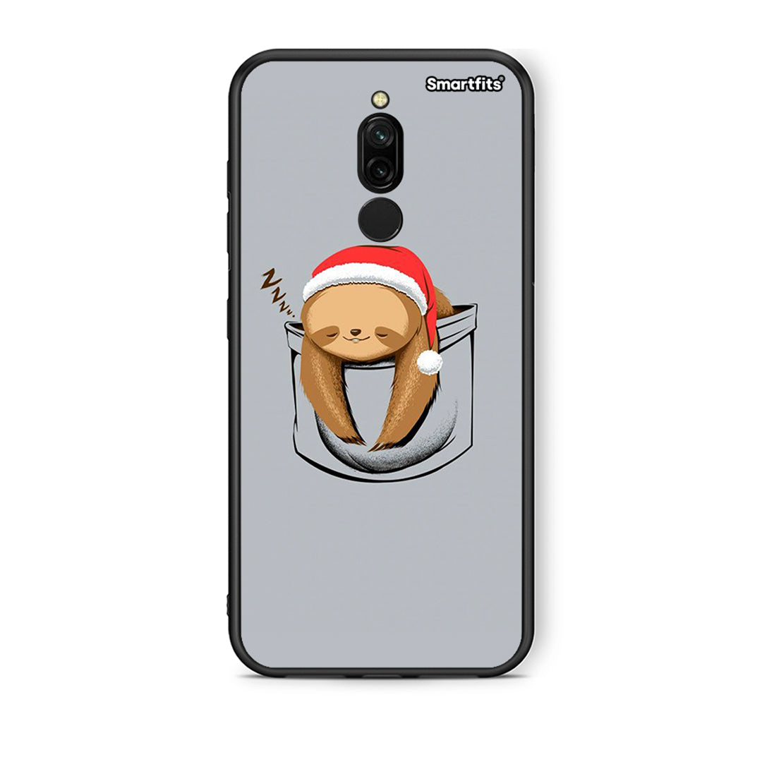 Xiaomi Redmi 8 Xmas Zzzz θήκη από τη Smartfits με σχέδιο στο πίσω μέρος και μαύρο περίβλημα | Smartphone case with colorful back and black bezels by Smartfits