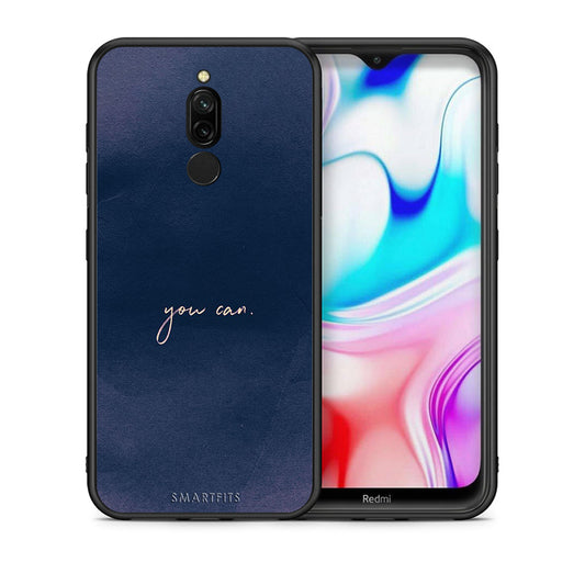 Θήκη Xiaomi Redmi 8 You Can από τη Smartfits με σχέδιο στο πίσω μέρος και μαύρο περίβλημα | Xiaomi Redmi 8 You Can case with colorful back and black bezels