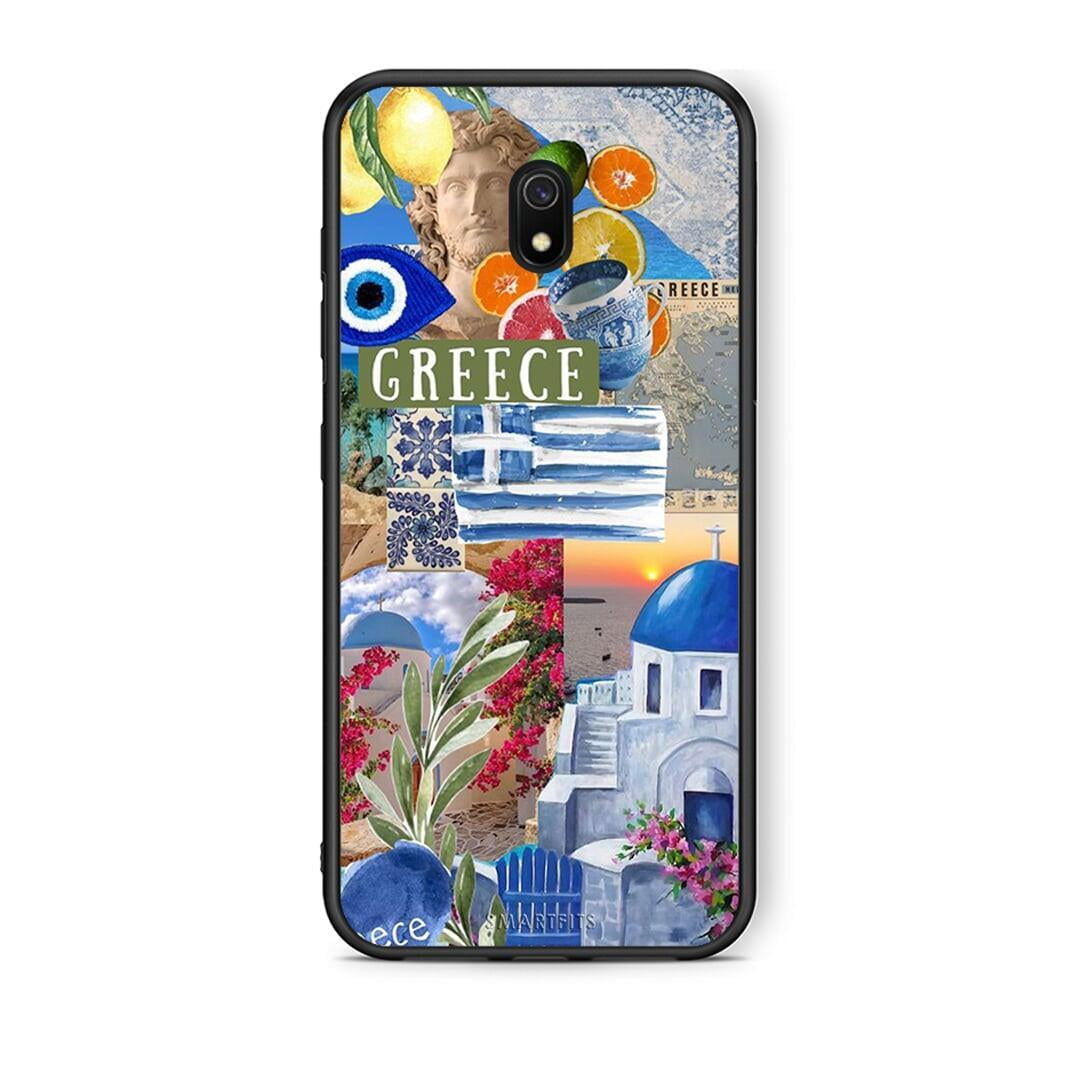 Xiaomi Redmi 8A All Greek Θήκη από τη Smartfits με σχέδιο στο πίσω μέρος και μαύρο περίβλημα | Smartphone case with colorful back and black bezels by Smartfits