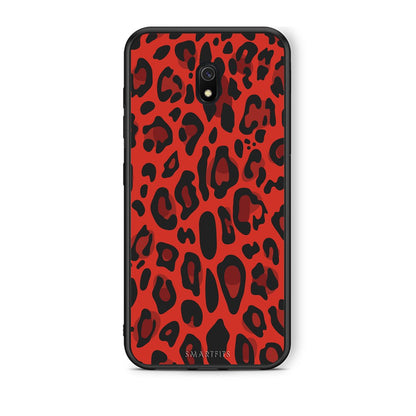 4 - Xiaomi Redmi 8A Red Leopard Animal case, cover, bumper