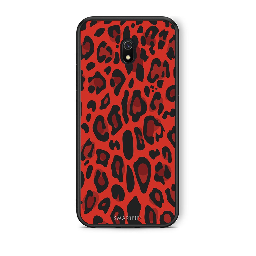 4 - Xiaomi Redmi 8A Red Leopard Animal case, cover, bumper