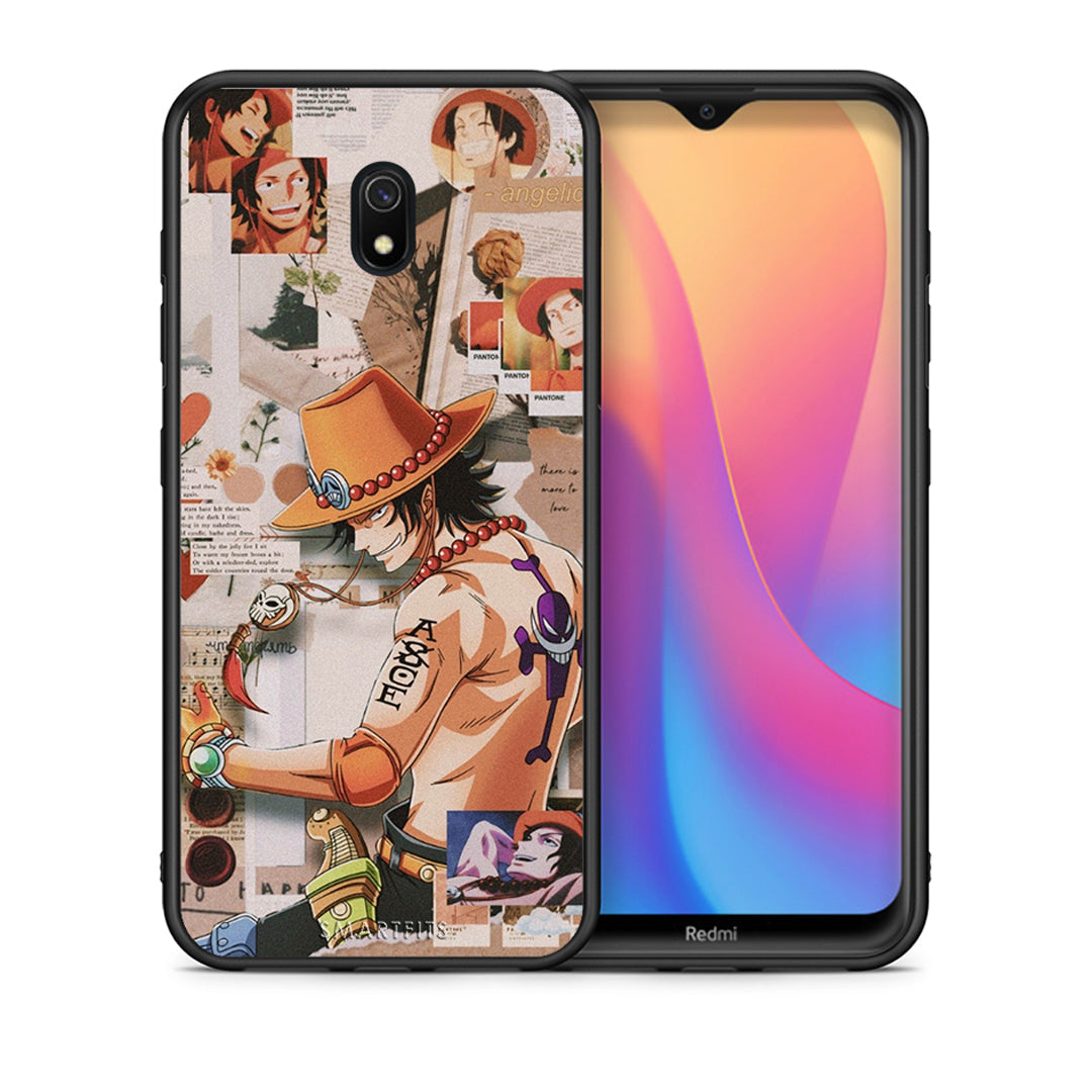 Θήκη Xiaomi Redmi 8A Anime Collage από τη Smartfits με σχέδιο στο πίσω μέρος και μαύρο περίβλημα | Xiaomi Redmi 8A Anime Collage case with colorful back and black bezels