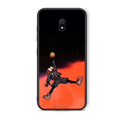 Xiaomi Redmi 8A Basketball Hero θήκη από τη Smartfits με σχέδιο στο πίσω μέρος και μαύρο περίβλημα | Smartphone case with colorful back and black bezels by Smartfits