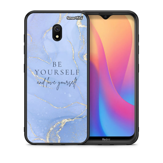 Θήκη Xiaomi Redmi 8A Be Yourself από τη Smartfits με σχέδιο στο πίσω μέρος και μαύρο περίβλημα | Xiaomi Redmi 8A Be Yourself case with colorful back and black bezels