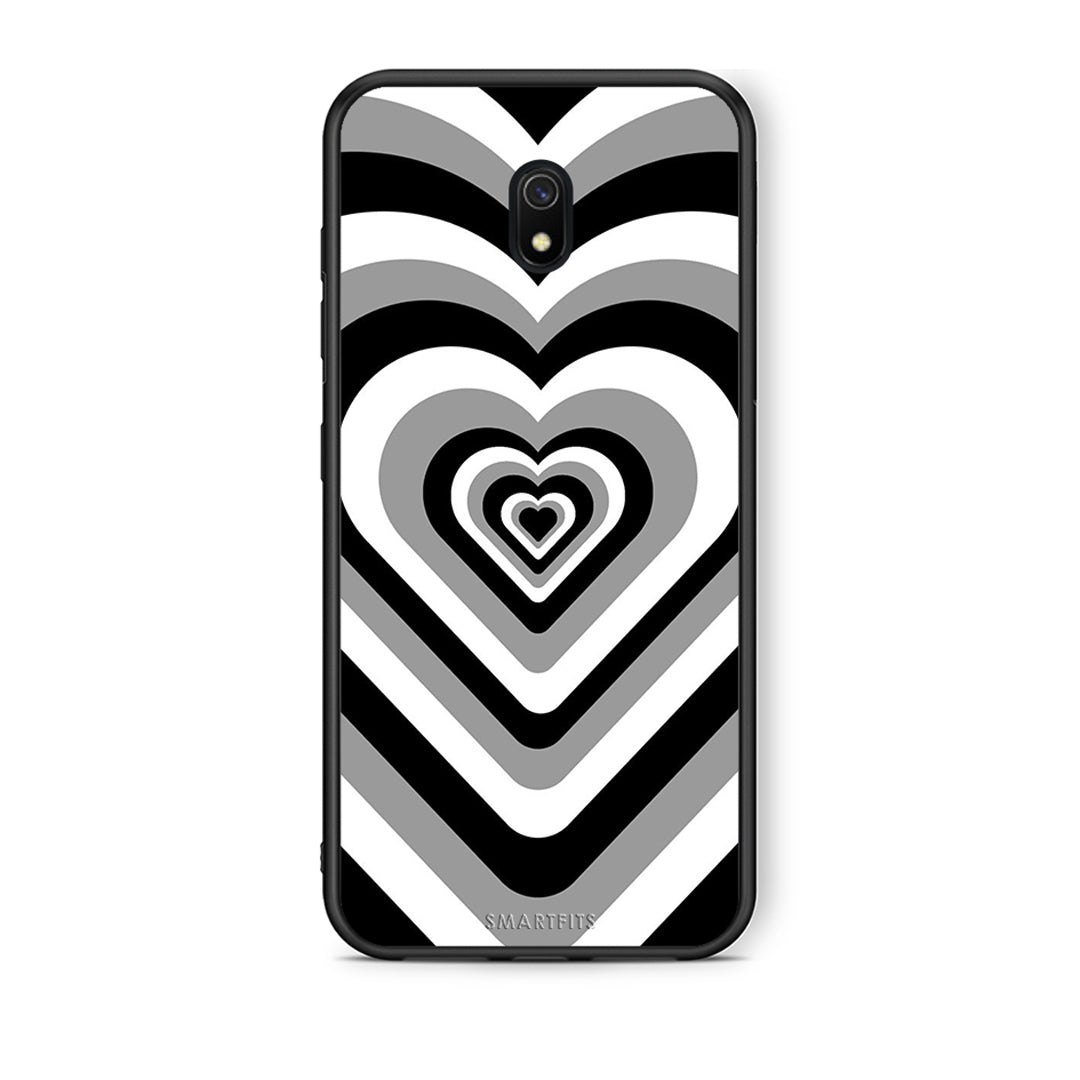 Xiaomi Redmi 8A Black Hearts θήκη από τη Smartfits με σχέδιο στο πίσω μέρος και μαύρο περίβλημα | Smartphone case with colorful back and black bezels by Smartfits