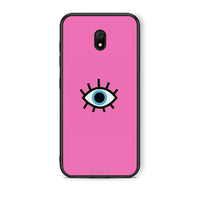 Thumbnail for Xiaomi Redmi 8A Blue Eye Pink θήκη από τη Smartfits με σχέδιο στο πίσω μέρος και μαύρο περίβλημα | Smartphone case with colorful back and black bezels by Smartfits