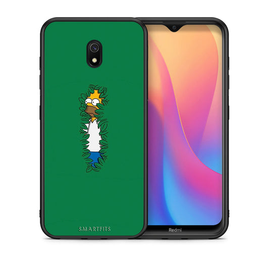 Θήκη Αγίου Βαλεντίνου Xiaomi Redmi 8A Bush Man από τη Smartfits με σχέδιο στο πίσω μέρος και μαύρο περίβλημα | Xiaomi Redmi 8A Bush Man case with colorful back and black bezels